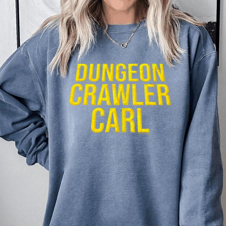 Dungeon Crawler Carl Yellow Text Logo LitRPG Series Book Comfort Colors Sweatshirt