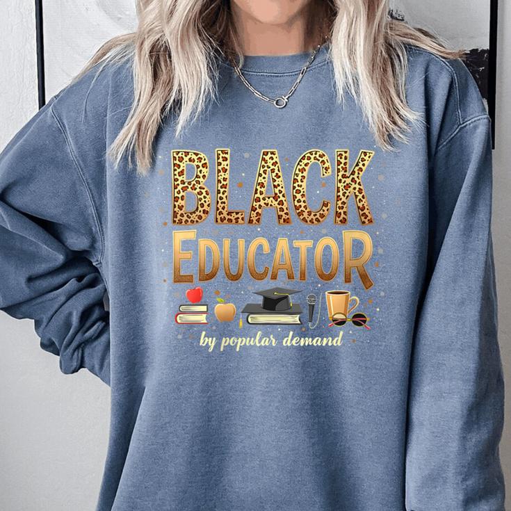 Educator By Popular Demand African American Book Lover Comfort Colors Sweatshirt