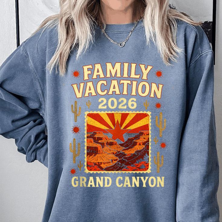 Family Vacation Grand Canyon 2026 Nostalgia Comfort Colors Sweatshirt