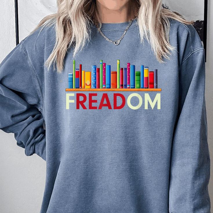 Freadom Anti-Banned Books – Read Banned Books Library Comfort Colors Sweatshirt