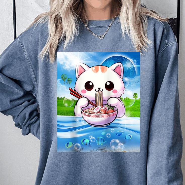Frutiger Aero Aesthetic Tech Kawaii Ramen Cat Fishes Raglan Baseball Tee Comfort Colors Sweatshirt Frutiger Aero Aesthetic Tech Kawaii Ramen Cat Fishes Raglan Baseball Tee Comfort Colors Sweatshirt