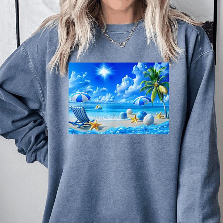 Frutiger Aero Beach Y2k Aesthetic Palm Tree Sand Ocean Men Women Girls Kids Comfort Colors Sweatshirt Frutiger Aero Beach Y2k Aesthetic Palm Tree Sand Ocean Men Women Girls Kids Comfort Colors Sweatshirt