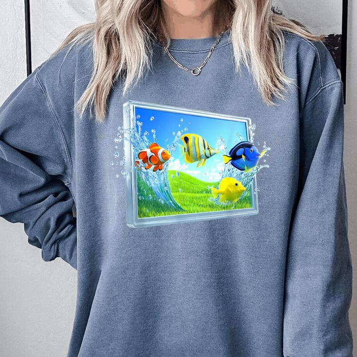 Frutiger Aero Fish Comfort Colors Sweatshirt Frutiger Aero Fish Comfort Colors Sweatshirt