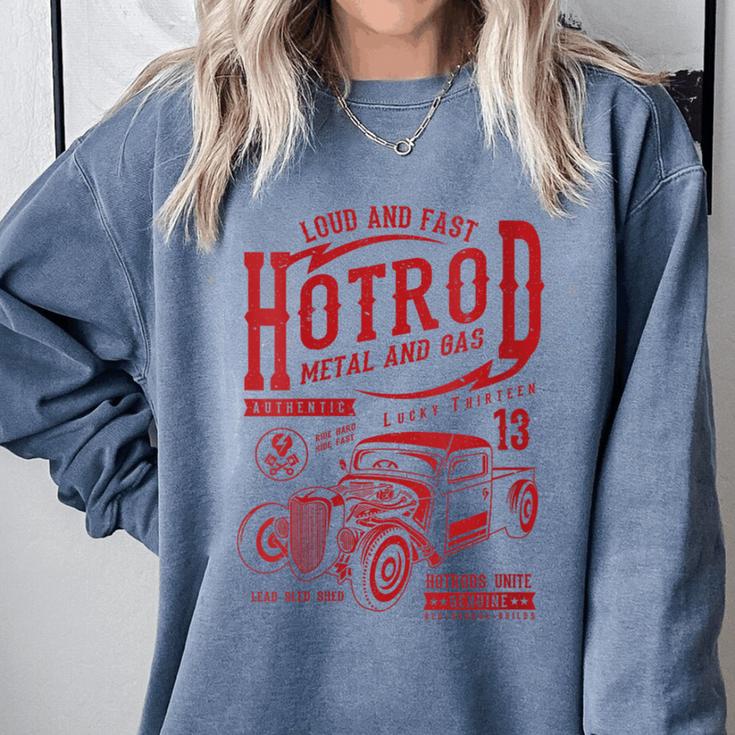 Hotrod Car Automotive Nostalgia Distressed Retro Comfort Colors Sweatshirt Hotrod Car Automotive Nostalgia Distressed Retro Comfort Colors Sweatshirt