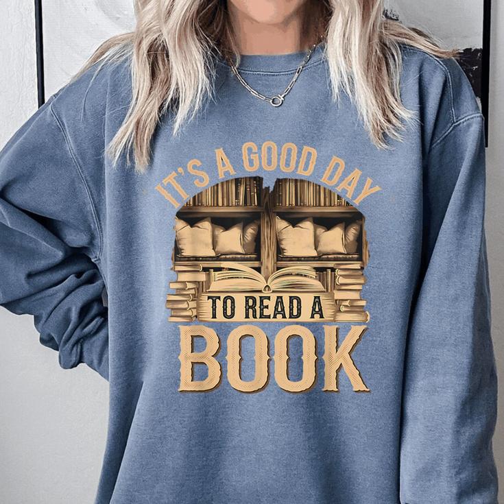 It’s a Good Day To Read a Book Lovers Library Reading Comfort Colors Sweatshirt It’s a Good Day To Read a Book Lovers Library Reading Comfort Colors Sweatshirt