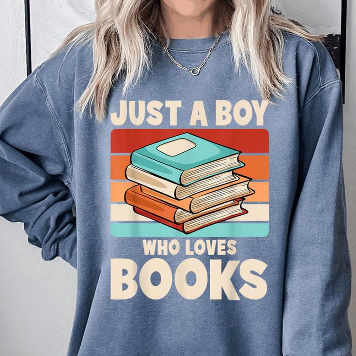 Just A Boy Who Loves Books Reading Bookworm Boys Kids Comfort Colors Sweatshirt Just A Boy Who Loves Books Reading Bookworm Boys Kids Comfort Colors Sweatshirt