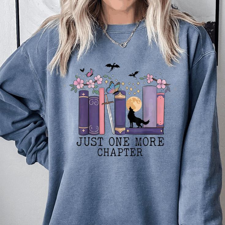 Just One More Chapter Romantasy Book Dragon Bookworm Bookish Comfort Colors Sweatshirt Just One More Chapter Romantasy Book Dragon Bookworm Bookish Comfort Colors Sweatshirt