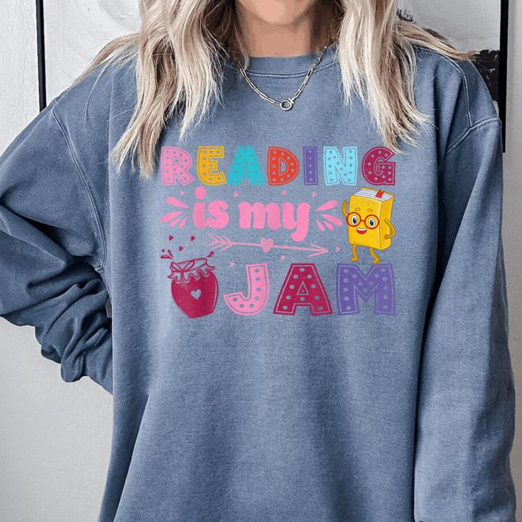 Kids Reading Book Lover Reading Is My Jam Comfort Colors Sweatshirt Kids Reading Book Lover Reading Is My Jam Comfort Colors Sweatshirt