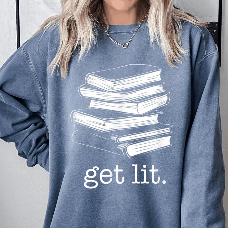 Let's Get Lit Books Comfort Colors Sweatshirt
