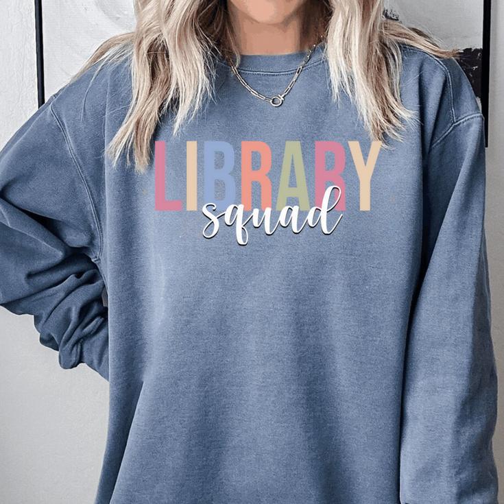 Library Squad Librarian Book Lover Bookworm Comfort Colors Sweatshirt