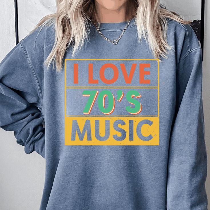 I Love 70's Music Retro Style Nostalgia Vibe 1970 70's Party Premium Tri-Blend Comfort Colors Sweatshirt I Love 70's Music Retro Style Nostalgia Vibe 1970 70's Party Premium Tri-Blend Comfort Colors Sweatshirt