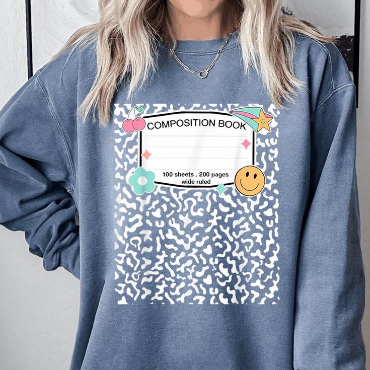 Matching Group Halloween Teacher Composition Book Notebook Comfort Colors Sweatshirt