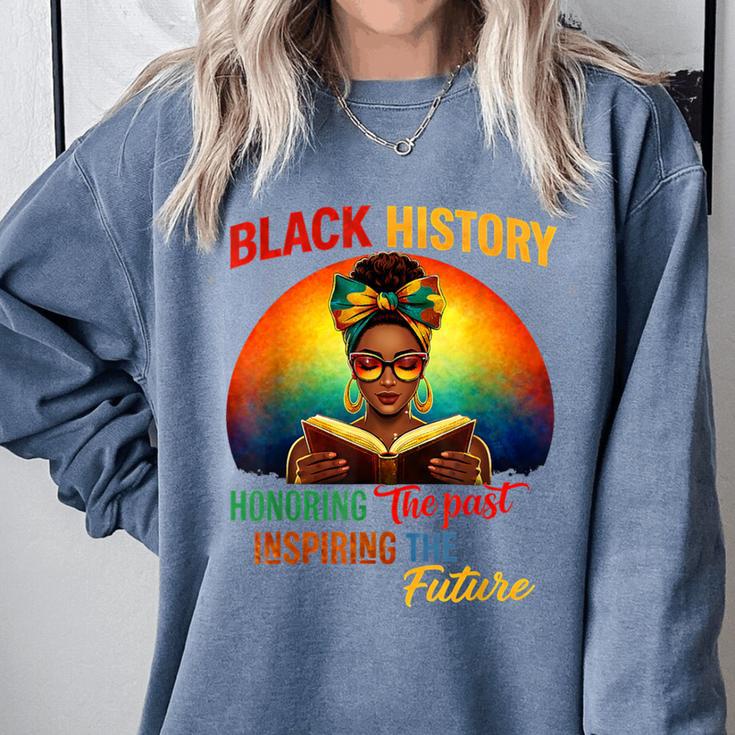 Melanin Honoring Past Inspiring Pride Book Month Comfort Colors Sweatshirt