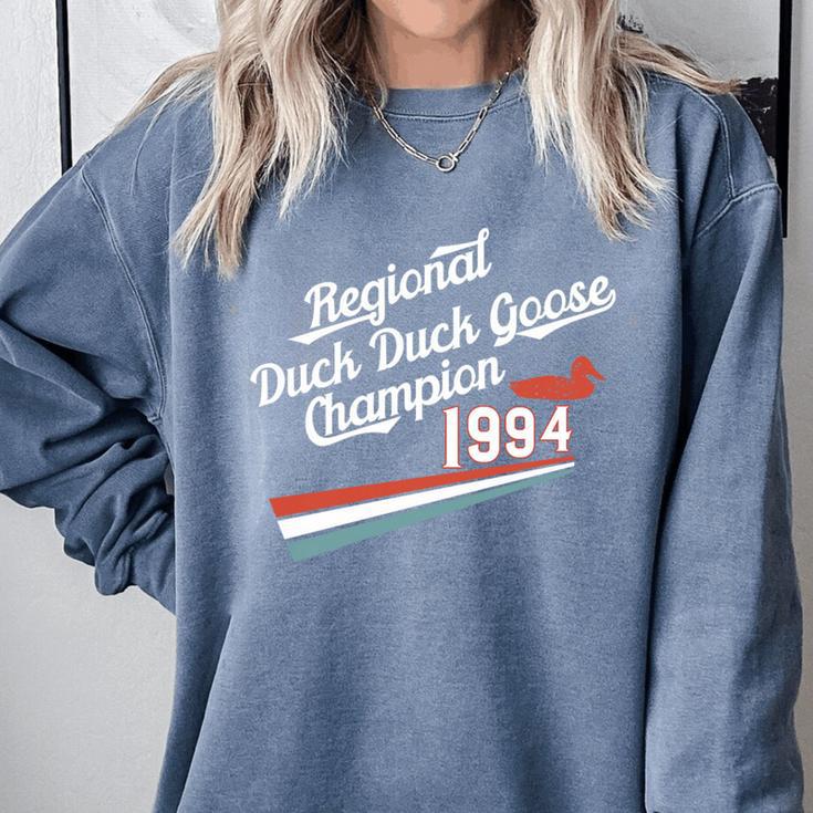 Nostalgia 90s Duck Goose Premium Tri-Blend Comfort Colors Sweatshirt