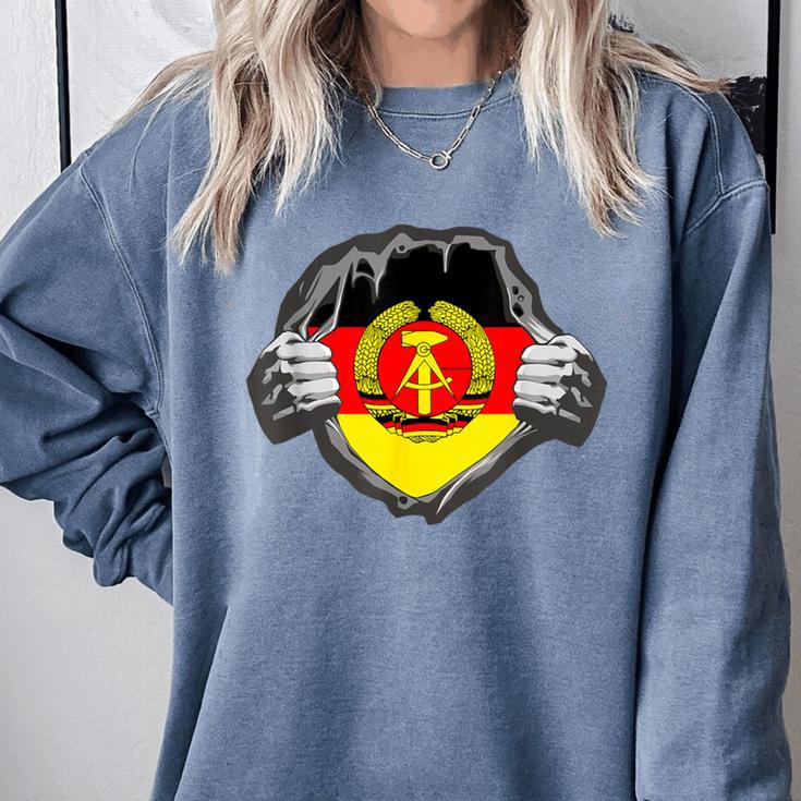 Nostalgia Chest Flag GDR Comfort Colors Sweatshirt