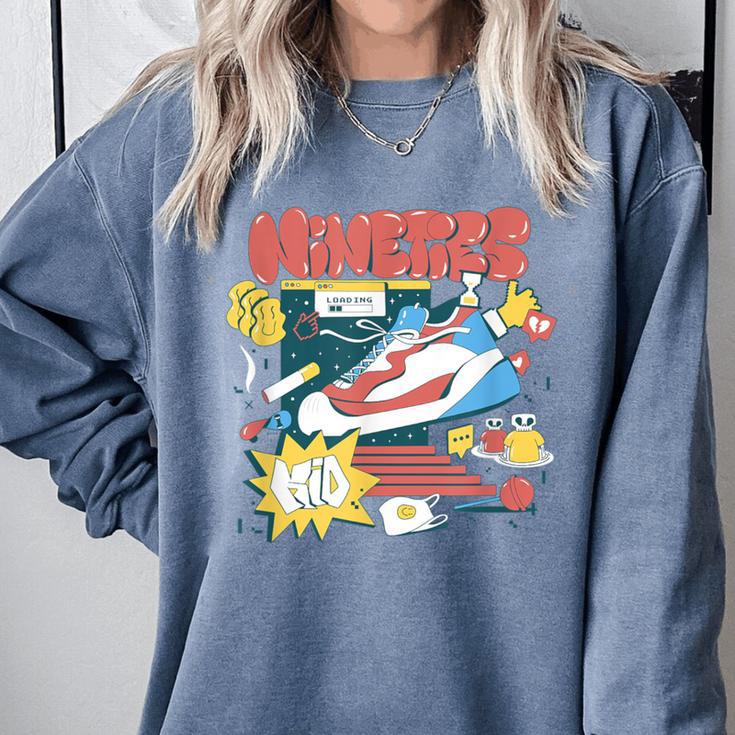 Nostalgia Gen X 90s Nineties Things Comfort Colors Sweatshirt