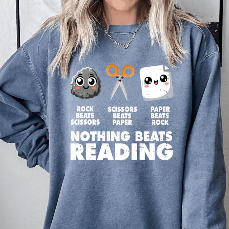 Nothing Beats Reading Bookworm Librarian Book Nerd Comfort Colors Sweatshirt Nothing Beats Reading Bookworm Librarian Book Nerd Comfort Colors Sweatshirt