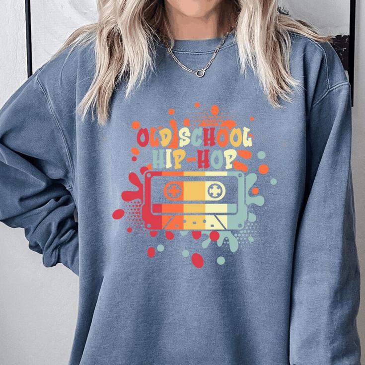 Old-School Hip Hop 80's 90's Style Music Cassette Nostalgia Comfort Colors Sweatshirt Old-School Hip Hop 80's 90's Style Music Cassette Nostalgia Comfort Colors Sweatshirt