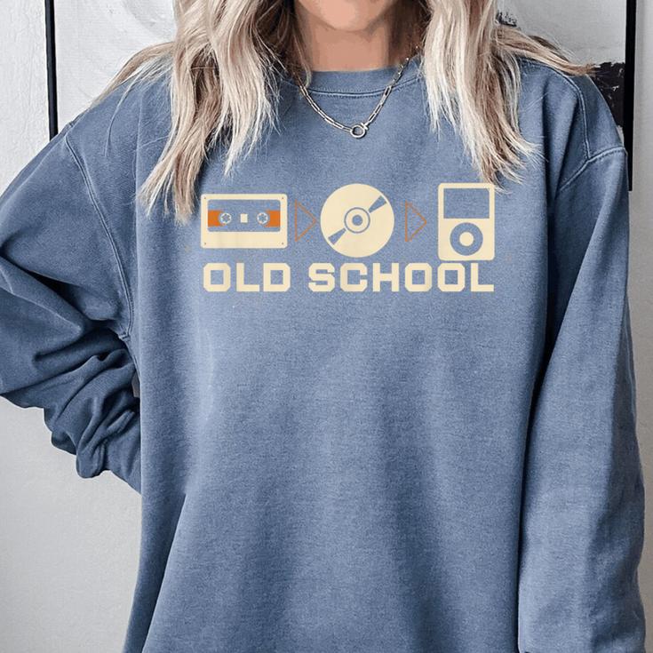 Old School Music Evolution Tape CD Retro Nostalgia Comfort Colors Sweatshirt Old School Music Evolution Tape CD Retro Nostalgia Comfort Colors Sweatshirt