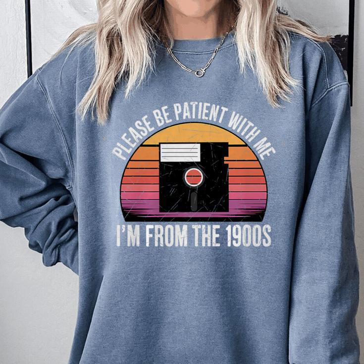 Please Be Patient With Me I'm From The 1900s PC Floppy Disk Premium Tri-Blend Comfort Colors Sweatshirt Please Be Patient With Me I'm From The 1900s PC Floppy Disk Premium Tri-Blend Comfort Colors Sweatshirt