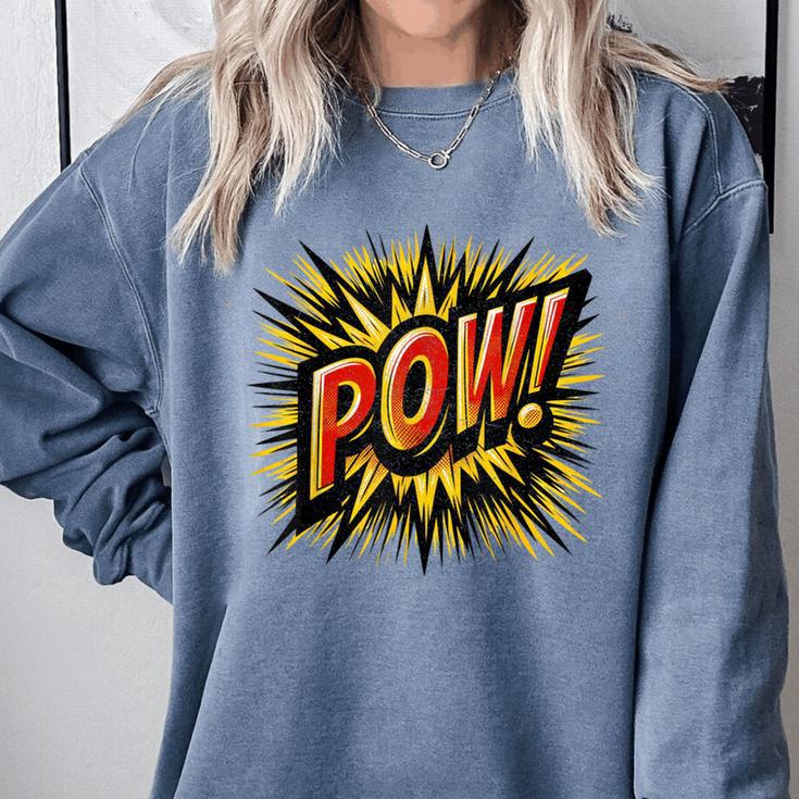 POW Comic Book Retro Artwork – Cartoon Collector Comfort Colors Sweatshirt