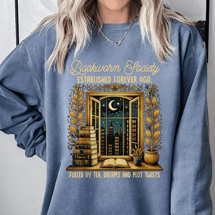 Reading Book Lover Bookish Readers Bookworm Society Comfort Colors Sweatshirt