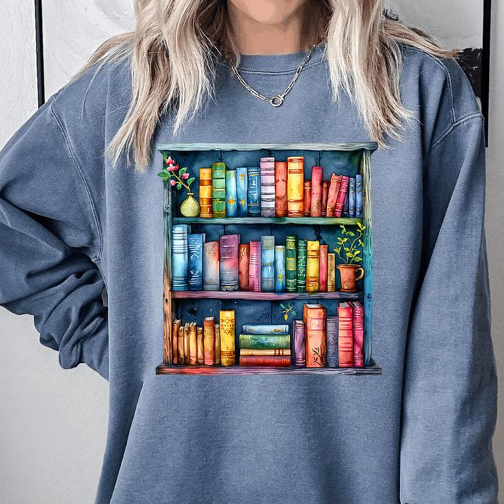 Reading And Bookcase Magic Book Premium Comfort Colors Sweatshirt