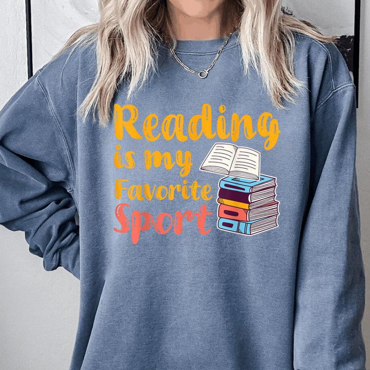 Reading Is My Favorite Sport Book Lovers Comfort Colors Sweatshirt