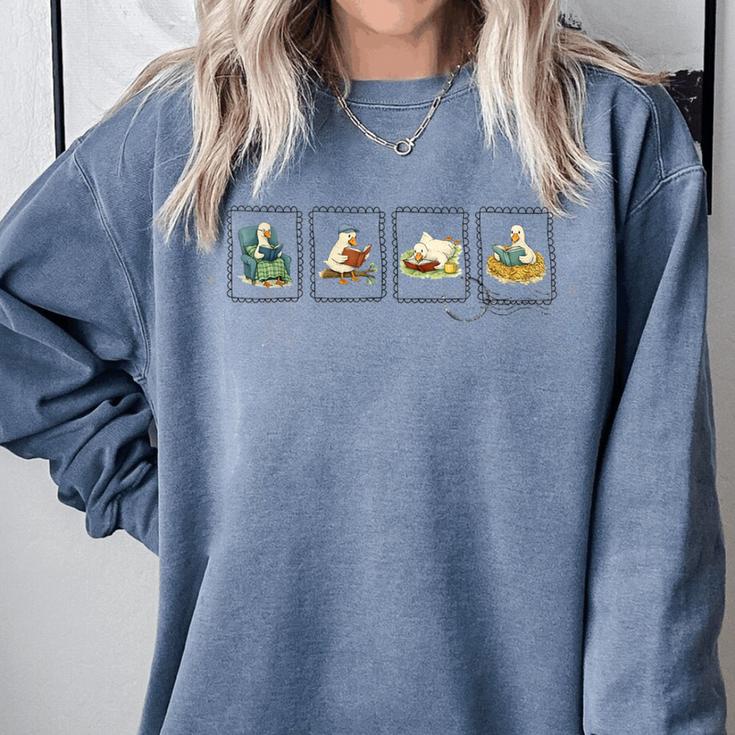 Reading Silly Goose Teacher Bookish Librarian Book Lover Comfort Colors Sweatshirt Reading Silly Goose Teacher Bookish Librarian Book Lover Comfort Colors Sweatshirt