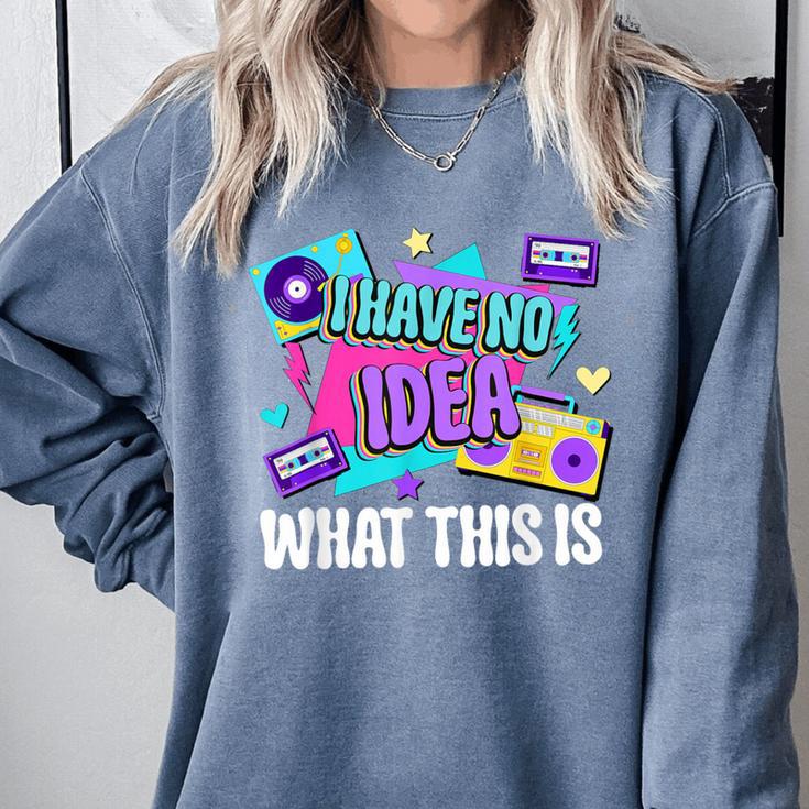 Retro 80s Style 90s Pop Fashion Nostalgia Eighties Music Comfort Colors Sweatshirt