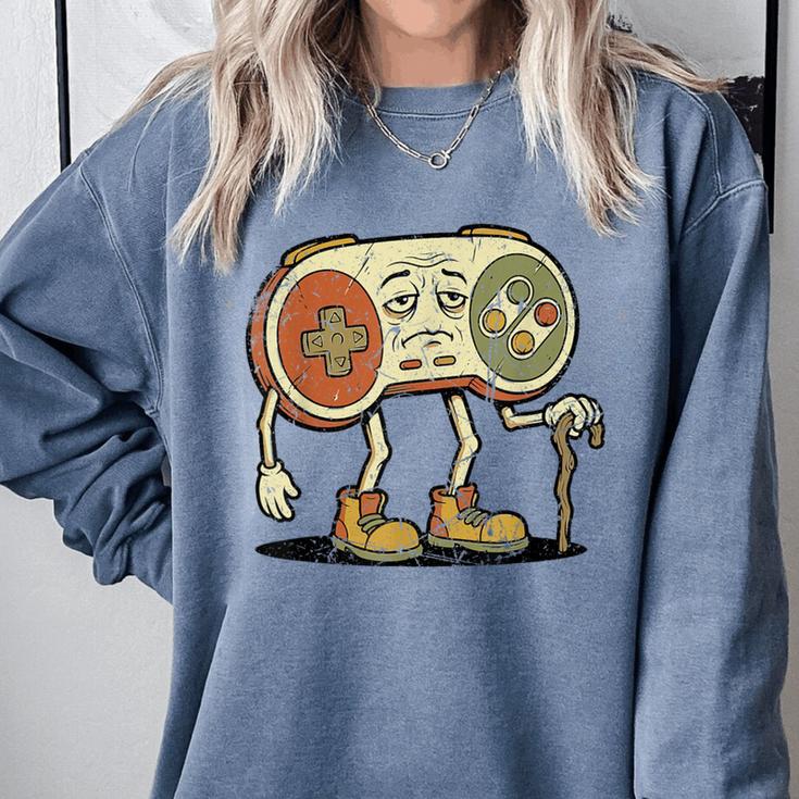 Retro Gamer 80s 90s Gaming Nostalgia Video Game Men Comfort Colors Sweatshirt