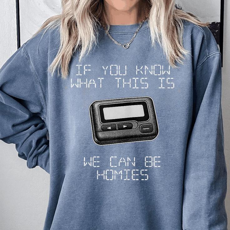 Retro Pager 90s Nostalgia Comfort Colors Sweatshirt Retro Pager 90s Nostalgia Comfort Colors Sweatshirt