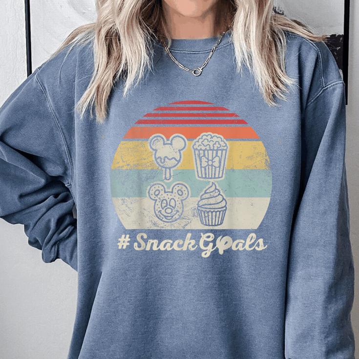 Retro Snack Goals Icon Nostalgia Comfort Colors Sweatshirt