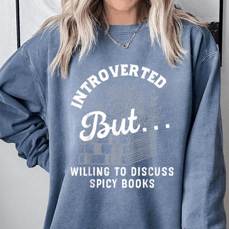 Romance Reader Spicy Book Merch Book Lovers Bookish Women Comfort Colors Sweatshirt