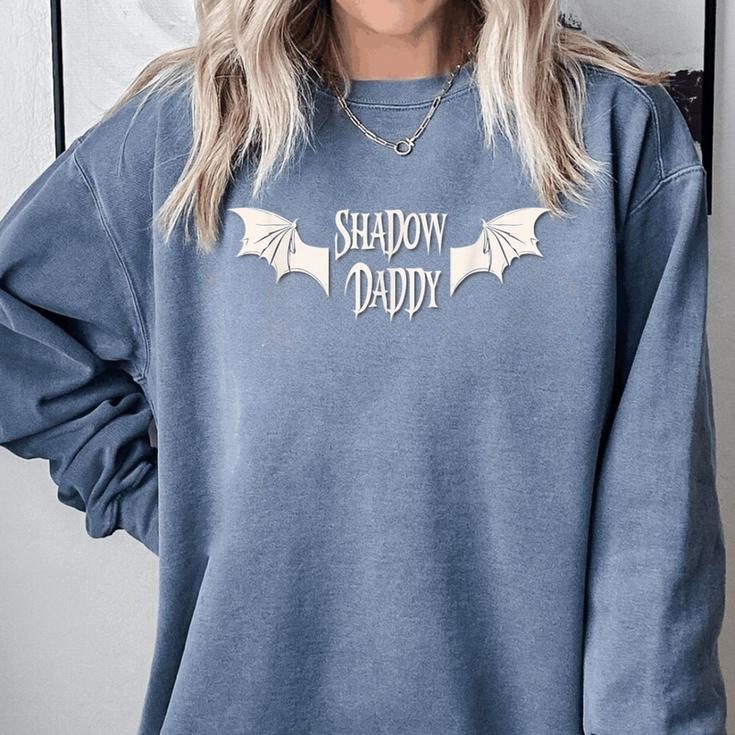 Romantasy Dark Romance Book Bat Boy Wings Shadow Daddy Lover Comfort Colors Sweatshirt