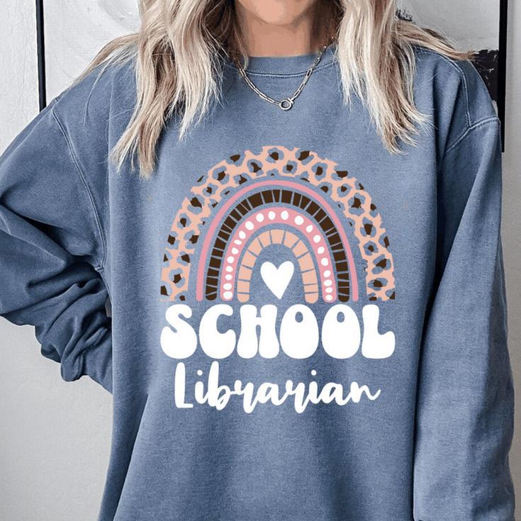 School Librarian For Women Cute Bookworm Book School Library Comfort Colors Sweatshirt School Librarian For Women Cute Bookworm Book School Library Comfort Colors Sweatshirt