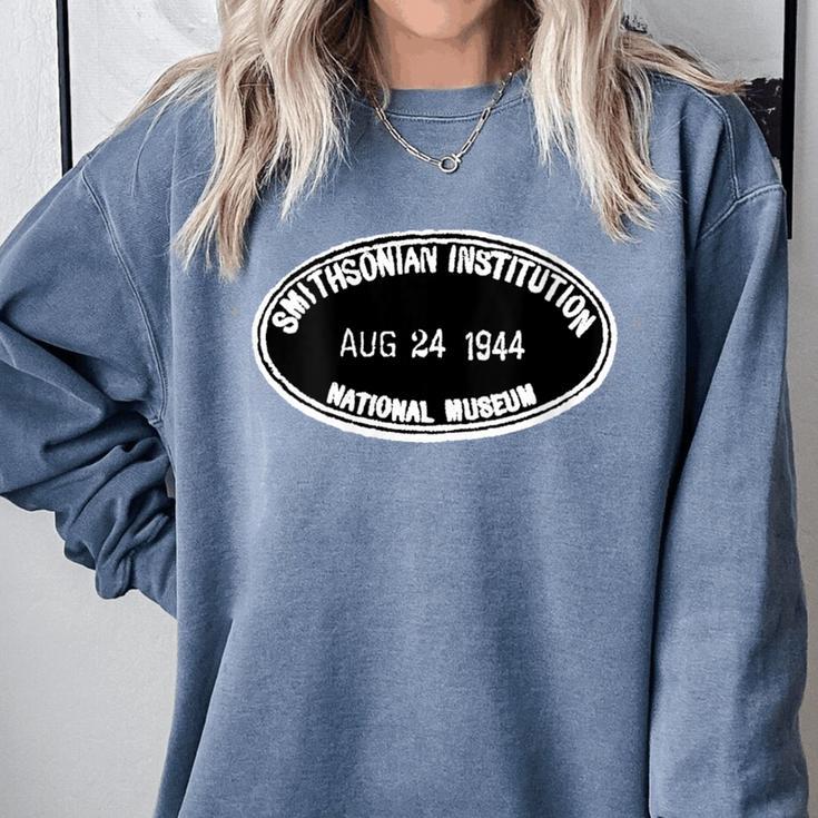Smithsonian Institution Library 1944 Book Stamp Comfort Colors Sweatshirt