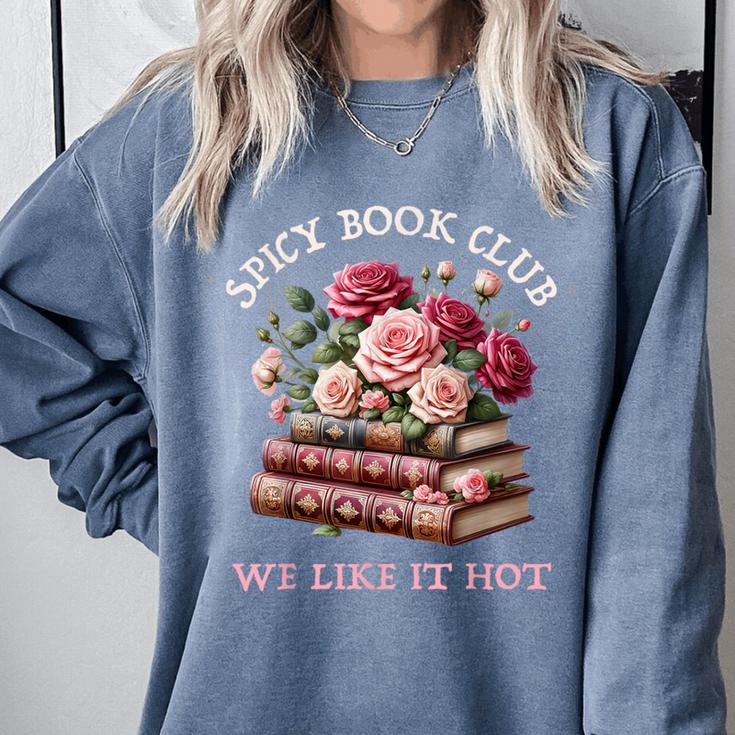 Spicy Book Club Dark Romance Reader Women Bookish Merch Cute Comfort Colors Sweatshirt