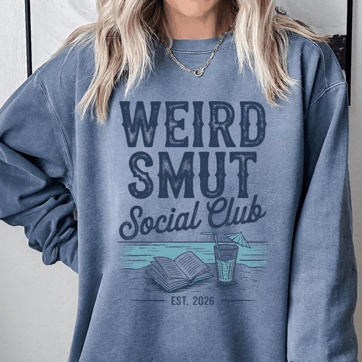 Spicy Romance Book Reader Fan Weird Smut Social Club Premium Tri-Blend Comfort Colors Sweatshirt