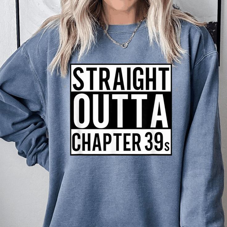 Straight Outta Chapter 39 Cute Book Lover Reader Comfort Colors Sweatshirt
