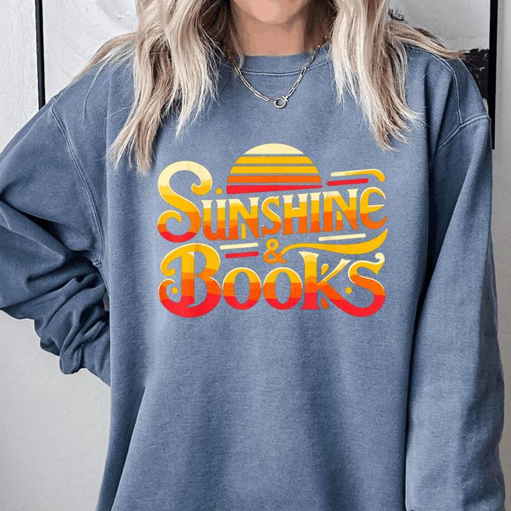 Sunshine & Books For Bookworm Summer Reading Comfort Colors Sweatshirt