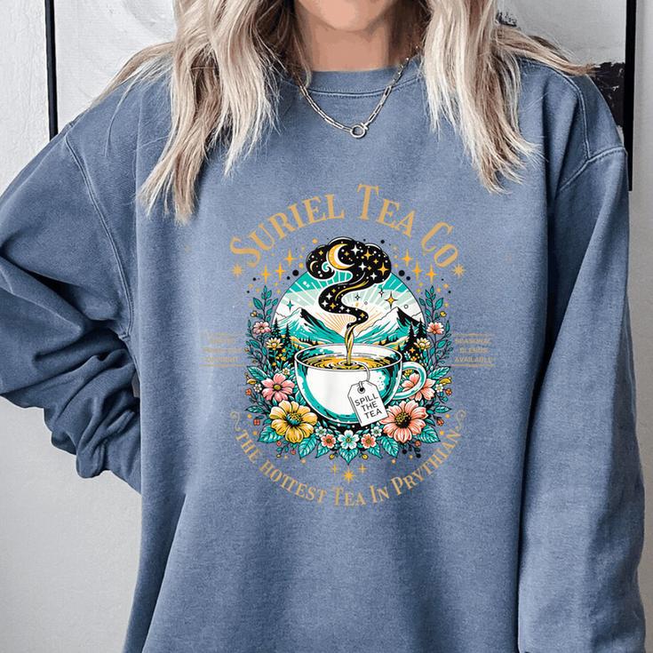 Suriel Tea Spicy Fantasy Romantasy Readers Booktok Bookish Comfort Colors Sweatshirt