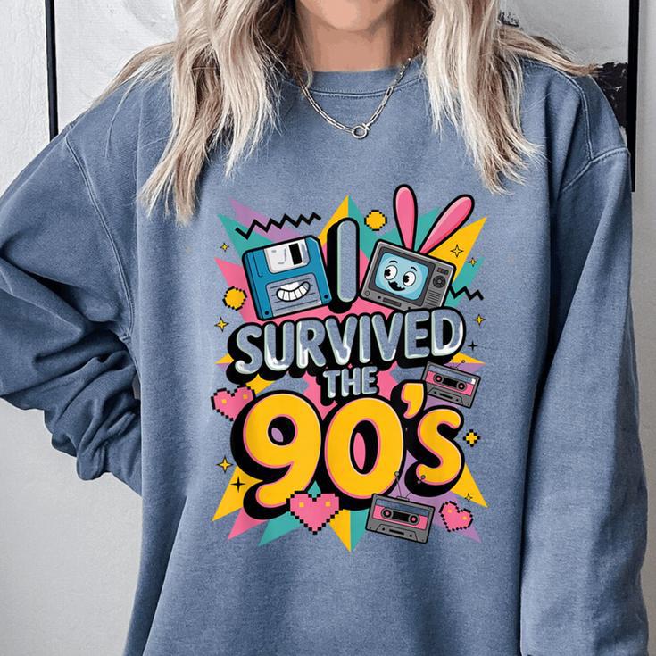 I Survived The 90s – Cute Retro Cartoon Nostalgia Comfort Colors Sweatshirt I Survived The 90s – Cute Retro Cartoon Nostalgia Comfort Colors Sweatshirt