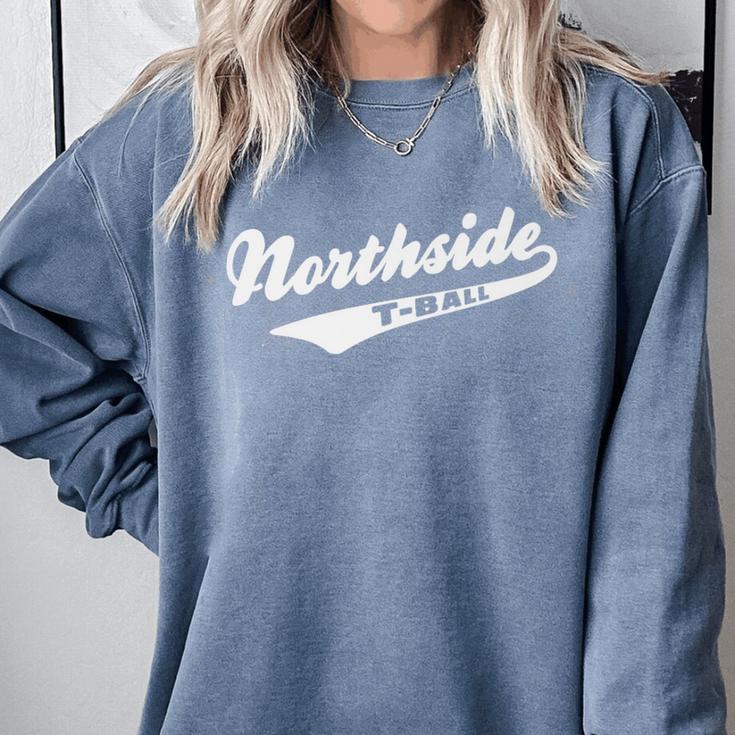 Throwback Northside T-Ball Youth Baseball Retro Nostalgia Premium Comfort Colors Sweatshirt