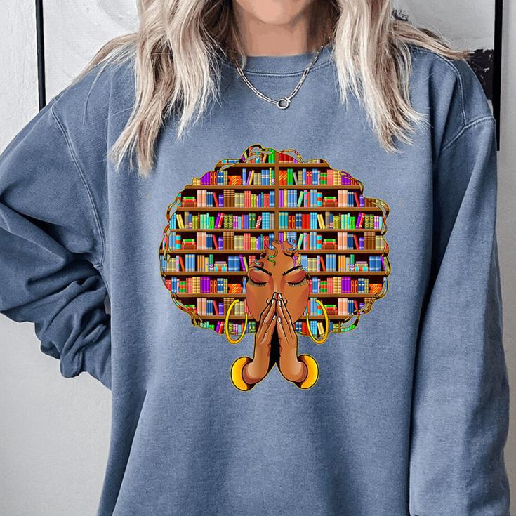 History Month Afro Women Girls Book Lover Librarian Comfort Colors Sweatshirt History Month Afro Women Girls Book Lover Librarian Comfort Colors Sweatshirt
