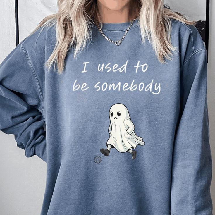 I Used To Be Somebody Nostalgia Halloween Spooky Season Comfort Colors Sweatshirt
