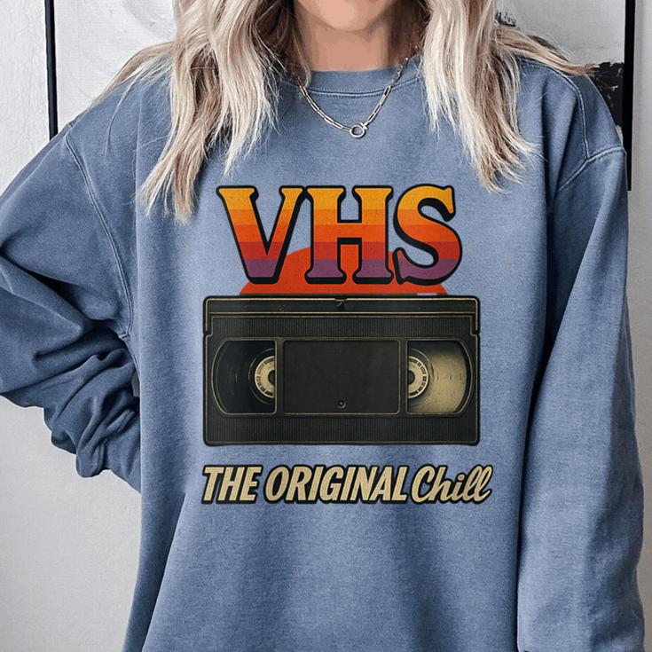VHS Tape Nostalgia Old School Technology Humor Comfort Colors Sweatshirt VHS Tape Nostalgia Old School Technology Humor Comfort Colors Sweatshirt
