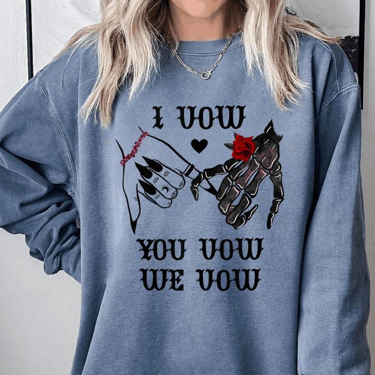 I Vow You Vow We Vow Merch Dark Romance Smutty Book Smutt Comfort Colors Sweatshirt