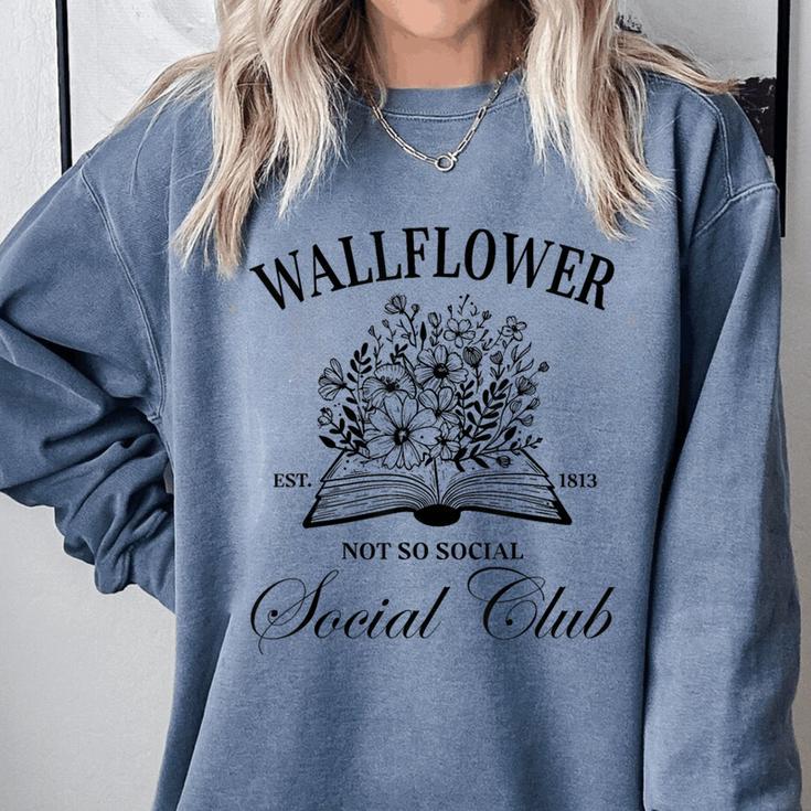 Wallflower Social Club Wildflower Social Club Book Lover Comfort Colors Sweatshirt