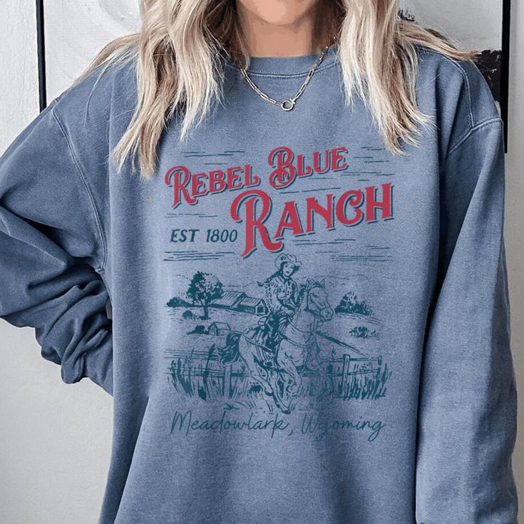 Western Book Love Cowboy Reader Bookish Bookworm Cowgirl Comfort Colors Sweatshirt